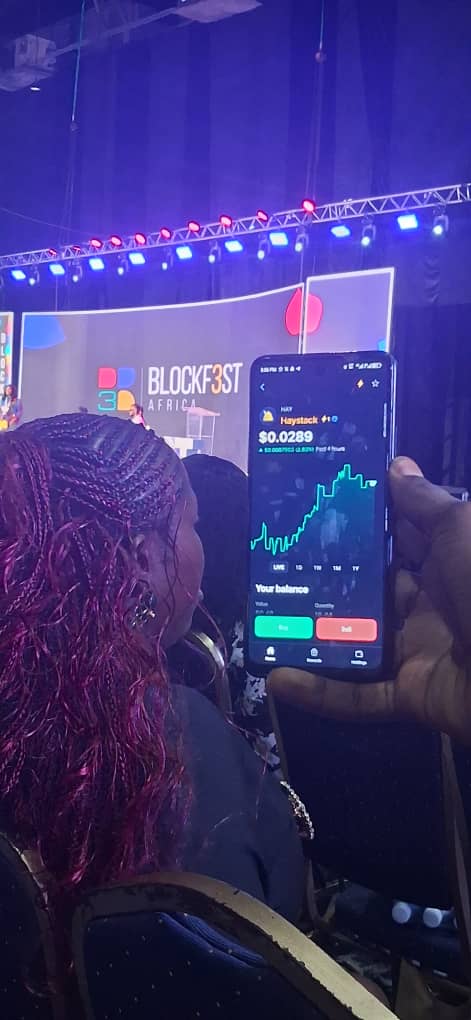 itzfearlez's tweet image. Trading $HAY on @haydotapp right here in  @blockfestafrica