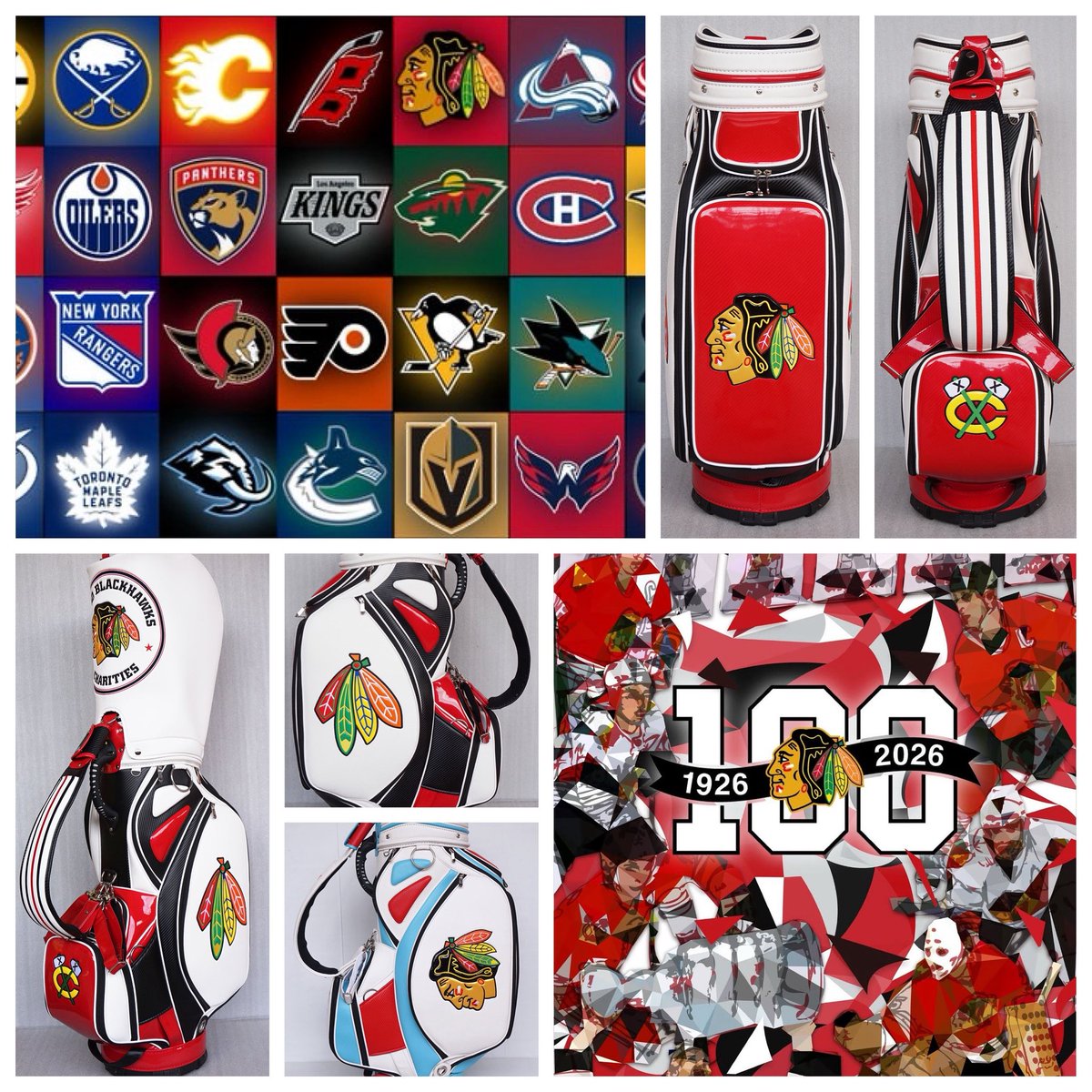 MPDCustomGolf's tweet photo. Our @NHLBlackhawks are 100 yrs old this season with a recorded Stanley Cup six times. Hawks championship years are 1934, 1938, 1961, 2010, 2013, and 2015.
🏆🏆🏆🏆🏆🏆
#blackhawks #NHL #stanleycup #hockey #calibergolf #hockeystickputter #mpdcustomgolf #customgolfbags #chicago https://t.co/7kGhLeEpVr