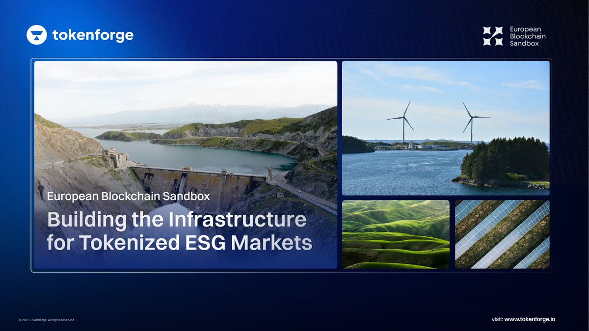 tokenforge's tweet image. To advance the regulated adoption of digital assets in sustainable finance, our participation in the @EuropeanSandbox Program focuses on establishing a regulatory-grade framework for the tokenization of real-world ESG assets.

In collaboration with Bridge10x , we are developing…