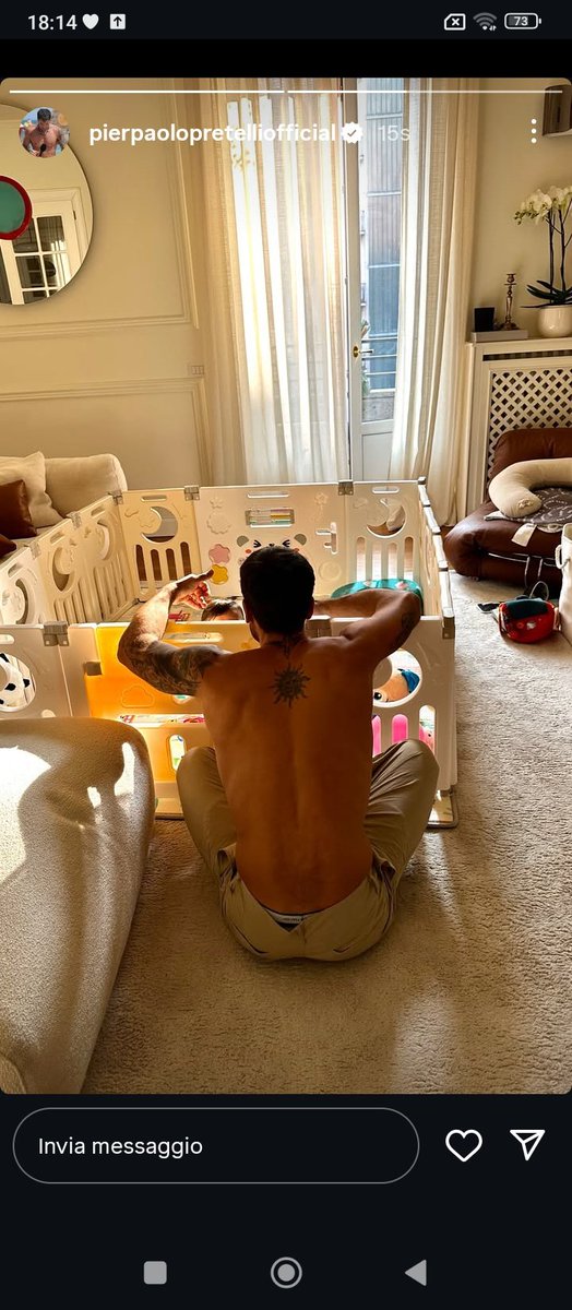 dorellaanna123's tweet image. #prelemi storia di Pier 🥹🍀❤️ giocando con papà 💙👶🥹🍀 #pierpaolopretelli #giuliasalemi @GiuliaSalemi93 @pierpaolopretel