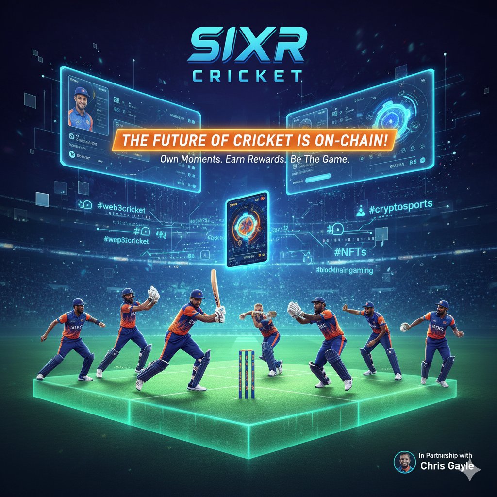 Nuraysh_'s tweet image. The Future of Cricket is On-Chain!
With @SIXR_cricket, fans and players aren’t just watching the game they’re living it. Every run, every wicket, every highlight is verifiable, on-chain, and ownable.

✨ Players: Showcase your skills and get recognized globally without waiting…