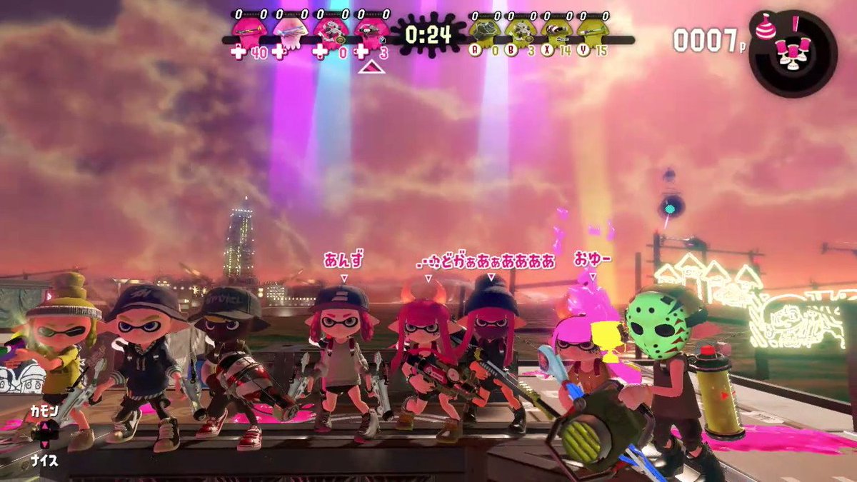 Shiro_Spl2's tweet image. スプラ2プラベありがとうございました！
楽しかった〜🦑
#NintendoSwitch #Splatoon2 #スプラトゥーン2