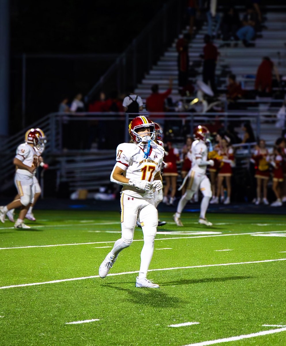 PA_TodaySports's tweet image. North Catholic’s Preston Simko has silently become one of the best WRs in the entire WPIAL. He has a nose for the endzone. He scored 2 TDs on 78 yards receiving last night in a OT win over Beaver. He is tied with Drew Cook for the most receiving TDS in the #WPIAL
@PrestonSimko