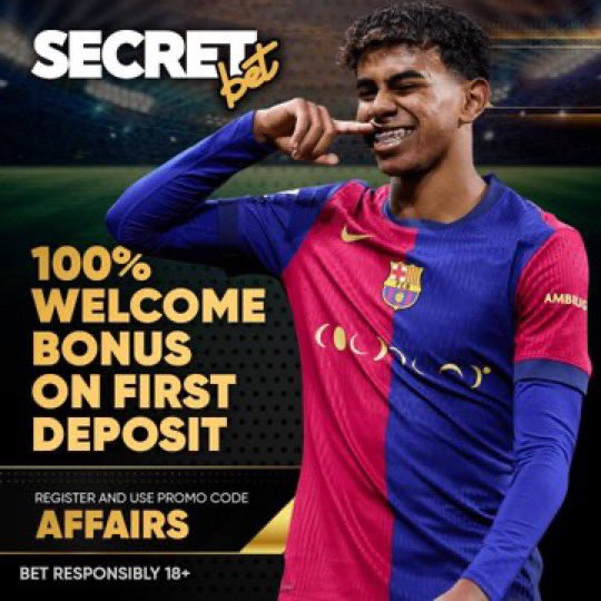 BAFreeTips's tweet image. BANKER game on SecretBet 

Code: QKME3 (10odd)

Bet responsibly🔞🔞🔞

Register and join us now if you don’t have an account yet click: 
cutt.ly/ArFXaf7D

Promo code: AFFAIRS

New users get ₦145,000 bonus