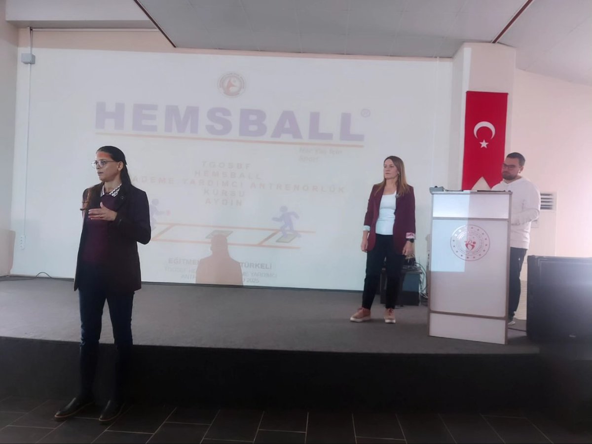 11-16 Ekim 2025 tarihleri arasında Aydın  ilinde gerçekleştirilen Hemsball 1. Kademe Yardımcı Antrenör Yetiştirme Kursu başladı. Tüm antrenör adaylarımıza başarılar dileriz.
<a href="/gencliksporbak/">Gençlik ve Spor Bakanlığı 🇹🇷</a>
<a href="/gosbf1/">Türkiye Gelişmekte Olan Spor Branşları Federasyonu</a>
#hemsball