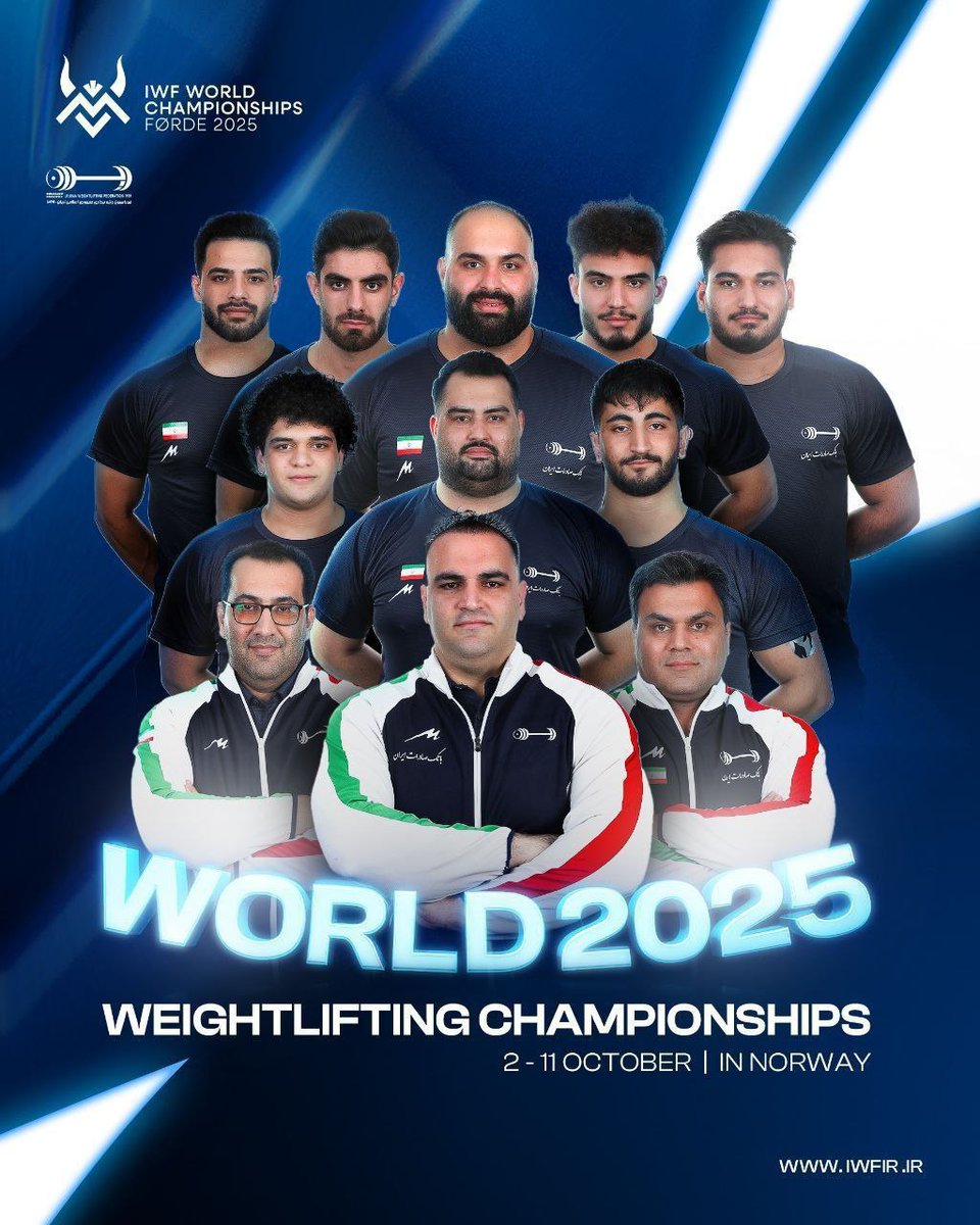 ایران با وزنه‌برداراش دوباره درخشید!👏🏻👏🏻👏🏻
تبریک به همه‌مون بابت این قهرمانی بی‌نظیر.
افتخارمیکنیم  به این بچه ها