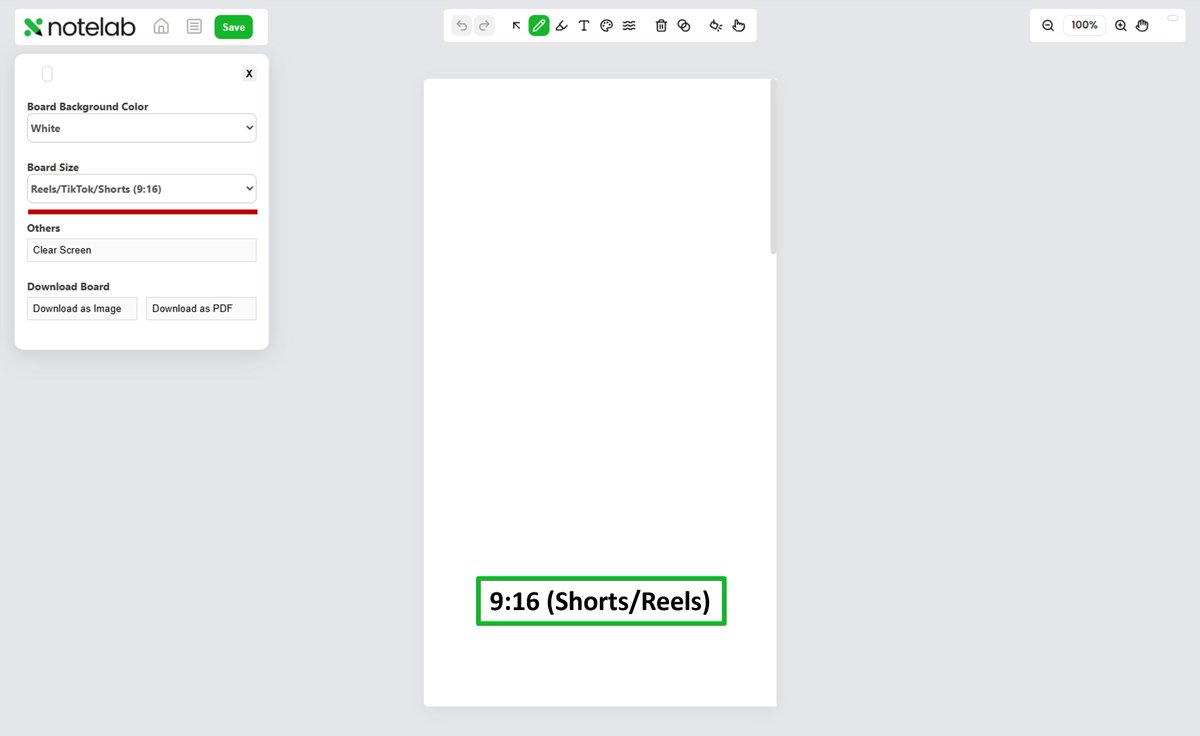 MyNotelab's tweet image. Just shipped: Board resize pre-sets for YouTube & Instagram (16:9, 9:16, 1:1). Export your boards/notes/drawings as PNG/PDF in seconds in your desired pre-set.
Try NoteLab 👉 mynotelab.com
#BuildInPublic #edtech #onlineteaching #whiteboard