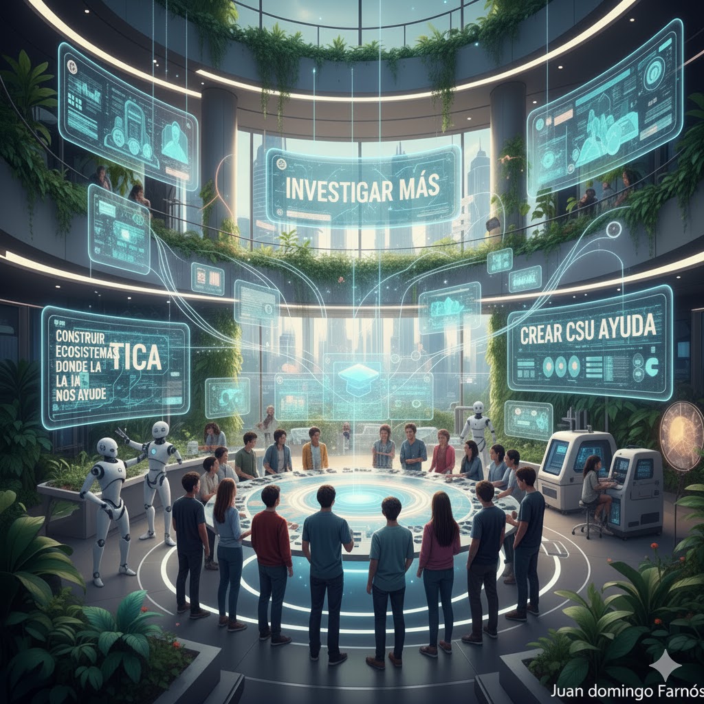 juandoming's tweet photo. El mundo de la educacion debe dejar de hablar de la IA solo en los terminos de la etica, las herramientas, como se cita ... y por contra investigar más, construir ecosistemas donde la IA nos ayude, crear con su ayuda.. @juandoming https://t.co/QNHGxJQR64