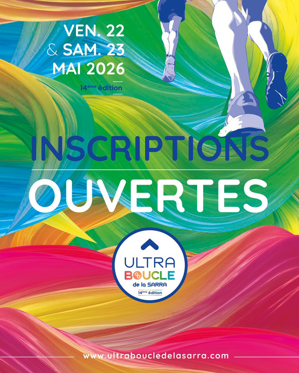 Les inscriptions sont ouvertes. Déjà 265 coureurs inscrits. Un grand merci à vous. 😍
💙24 heures solo
💙6 heures solo
🧡24 heures relais
🧡6 heures relais
Vendredi 22 et samedi 23 mai 2026
Inscriptions : ultraboucledelasarra.com
#ultraboucledelasarra #ultraboucle