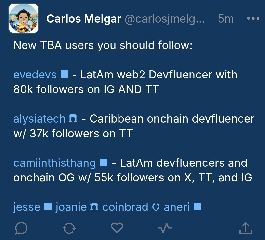 carlosjmelgar's tweet image. You should go check out these new @baseapp users.