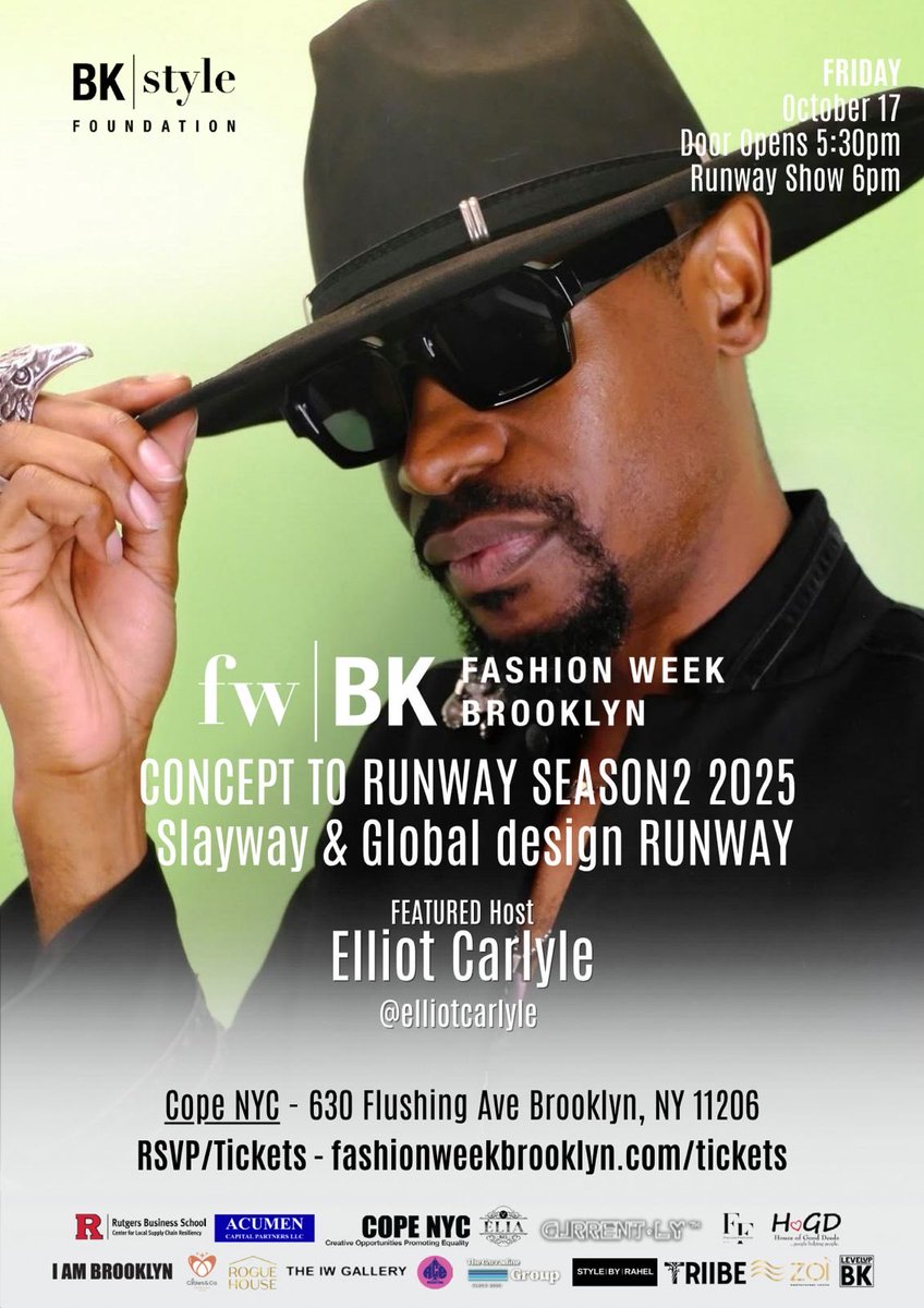 <a href="/FashionWeekBK/">FashionWeek Brooklyn</a> hosting duties. 10.17.25 🗽 Thank you for having me back. I’m always happy to support. 💯 #fwbk