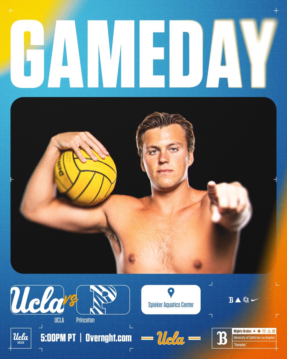 Bruins kick off a 5⃣-game home stand today!
🐻: No. 1 UCLA (17-0)
🆚: No. 13 Princeton (14-4)
🕔: 5:00 PM PT
📍: Los Angeles, Calif.
🏟️: Spieker Aquatics Center
📲|💻: bit.ly/4nIcQS5
📊: bit.ly/4h61XXT
#GoBruins 🐻🤽‍♂️