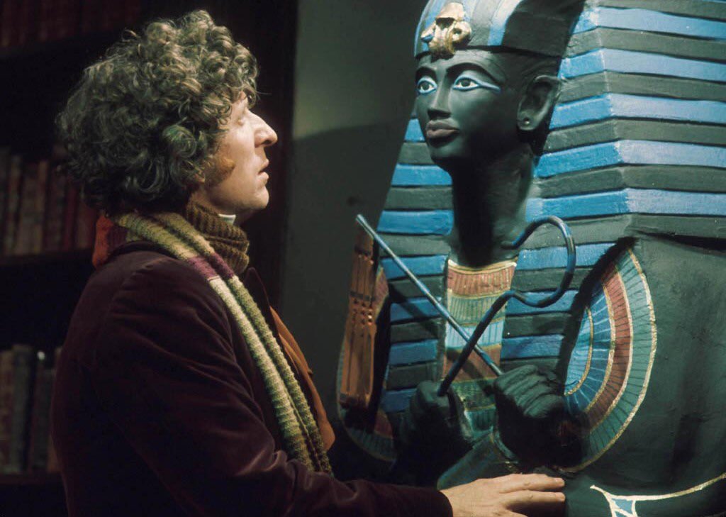 paul_bowler's tweet image. Pyramids of Mars was first show 50 years ago OTD in 1975. This fantastic 4th Doctor story with great acting and direction is a near flawless example of the gothic horror style of the Hinchcliffe / Holmes era. #DoctorWho