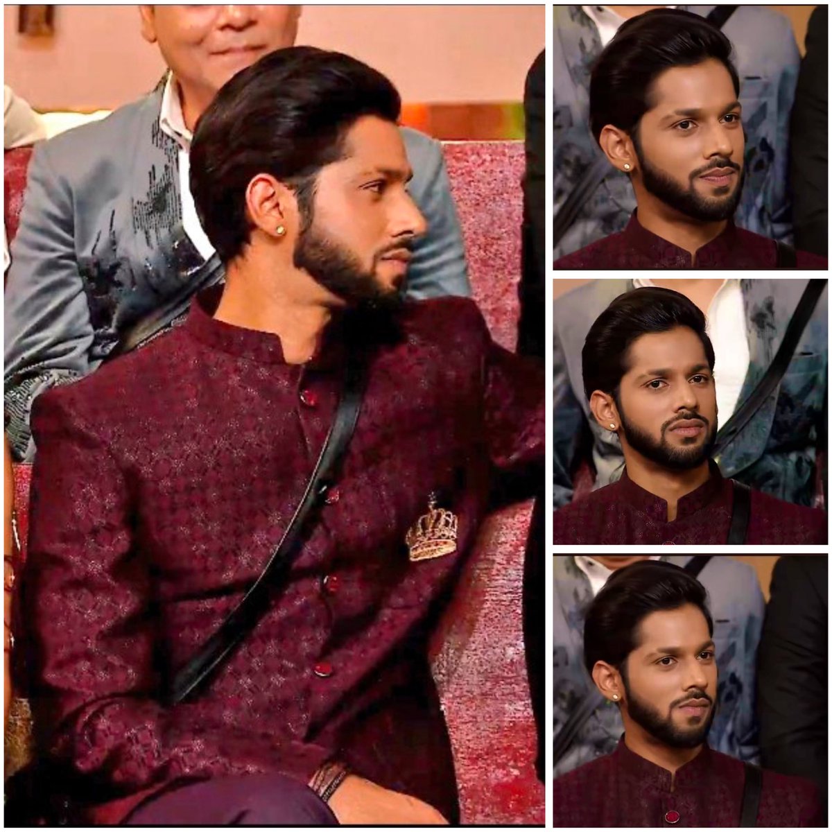 StellaCharm_'s tweet image. Baseer absolutely slaying in this outfit 🔥 The confidence the aura the fit  everything on point! No one’s doing it like him. Effortless charm meets unbeatable style. 👑 

#BaseerAli #BiggBoss19 #BB19