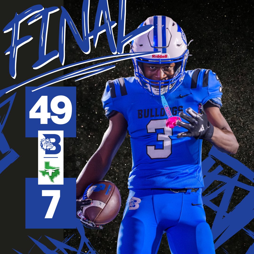 BanderaFB's tweet image. Gotta love that first district win! Heading into the Bye Week 7-0 and now it’s time to rest up and get prepared for the next one 😴 💪

#WeAreOne

@BanderaISD @BHS_DogsSports