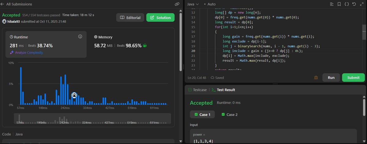 hibala93's tweet image. 🚀 Day 41/100 #100DaysOfCode
✅ Maximum Total Damage with Spell Casting
✅ Subsets I &amp;amp; II (recursion + backtracking)
#LeetCode #DevCommunity #BuildInPublic #LearnInPublic