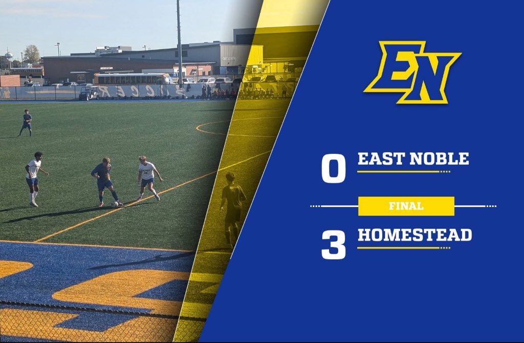 Sectional Runner Up 

Final: Homestead 3 East Noble 0

Extremely proud of these boys and the work they put in all season long. We findhed the season 14-5 setting a proram record for most wins in a season. 

Very excited for the future of our program.
