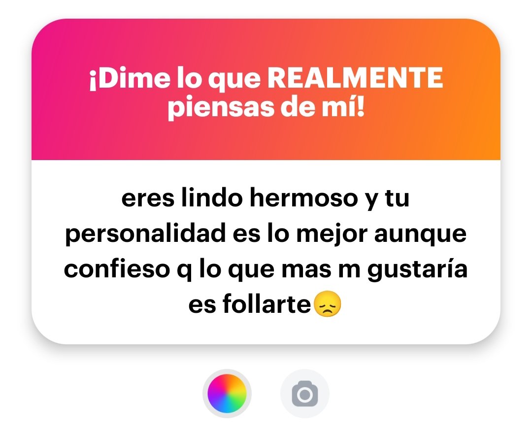 con este finalizo d subir los ngl porque ya es mucho ❤️❤️❤️solo m mandan cosas d coger y seguir la joda m aburrió.