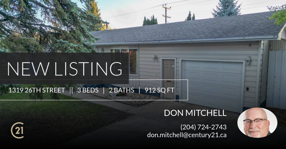 BrdnRealtor's tweet photo. 📍 New Listing 📍 Take a look at this fantastic new property that just hit the market located at 1319 26th Street in Brandon. Reach out here or at (204) 724-2743 for more information

204-724-2743 https://t.co/1mUpO6GBpl https://t.co/og6sEdbIa3