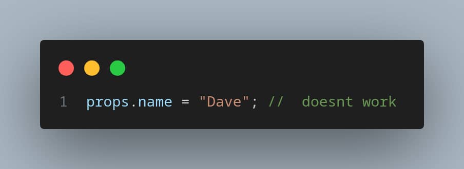 Yuki_dev04's tweet image. If you ever tried changing props inside a component and nothing happened congrats, you’ve met one of React’s biggest misunderstandings