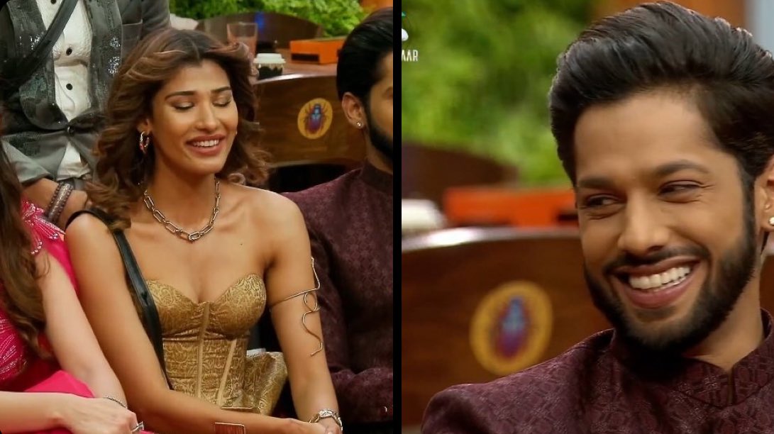 rebel_mp99's tweet image. SK: “What would you name this trio of girls?”
Baseer: “The Dayans.” 🔥
One line, three roasts . delivered smooth, subtle &amp;amp; savage 💅
#BaseerAli #Bahana #BiggBoss19