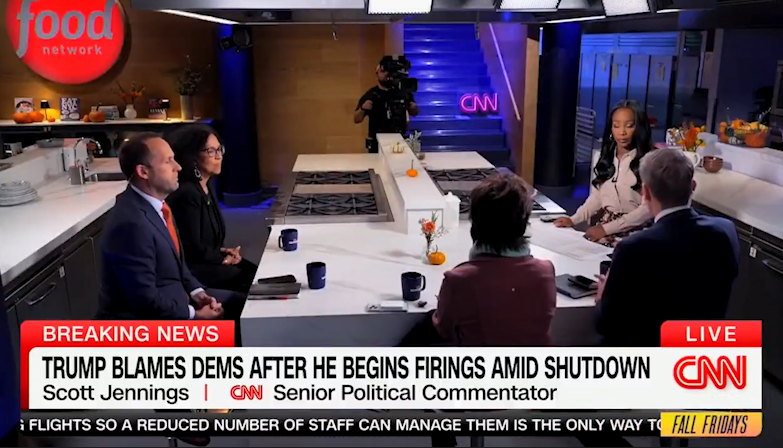 Why has CNN been doing these political panels in a Food Network kitchen?
