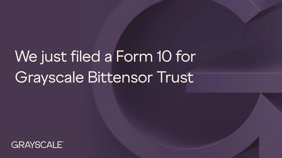MMacheke33841's tweet image. The world’s largest digital asset manager, #Grayscale just filed a Form 10 for #Bittensor

They&apos;re looking to make its #Bittensor Trust an SEC reporting company

Similar to how it started with #Bitcoin and $ETH trusts before those became mainstream regulated products