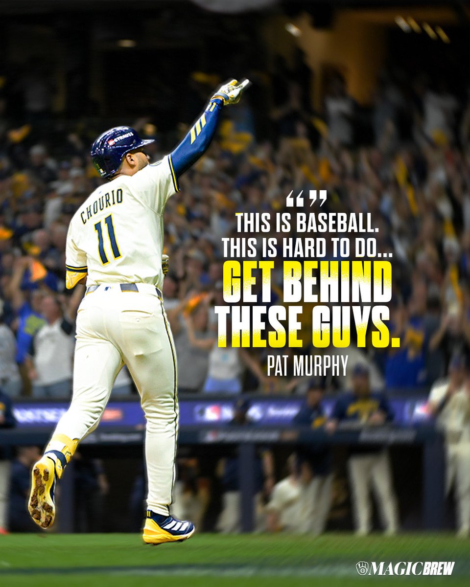 Brewers's tweet image. Need it to be so loud that our ears hurt tomorrow 

#MagicBrew