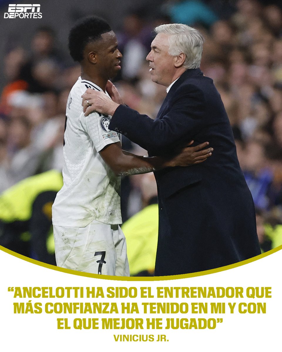 Vinicius y su relación con Ancelotti. 🇧🇷