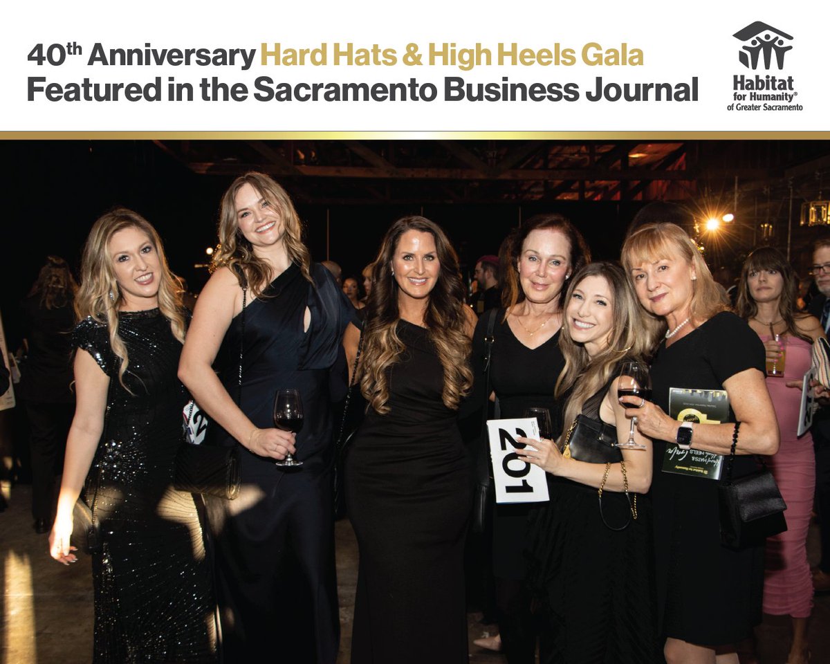 ✨ Proud Moment! ✨
Our 40th Anniversary Hard Hats &amp; High Heels Gala was featured in the Sacramento Business Journal! 💫

Thank you to everyone who celebrated 40 years of building homes, community &amp; hope with us. 🏡💙
Check it out: bizjournals.com/sacramento/new…