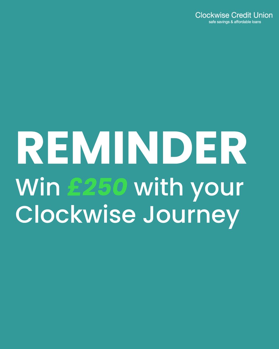 We’re inviting you to take part in our #ClockwiseJourney competition! 

📱 Post on your Facebook, Instagram, or X (Twitter)
💬 Share your story about how Clockwise has helped you — whether it’s saving, borrowing, or achieving a goal.
🏷️ Use the hashtag #ClockwiseJourney
