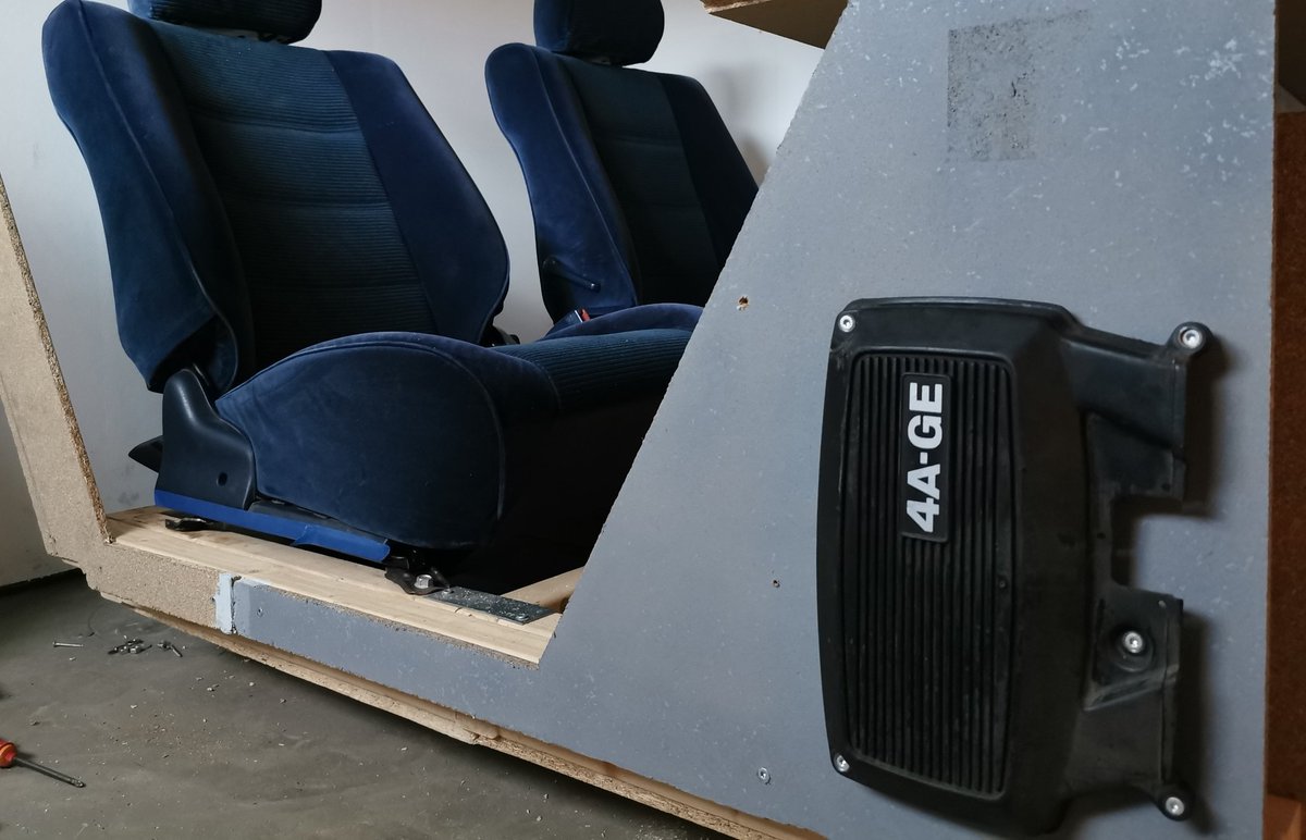Driver_Stig's tweet photo. Sim Rig Update!!
Nani?!?
Yes, I found a use for this. Thought at first I would paint it like the rest of the rig but it looks good as it is. ✌️
@WeArePlayground
@bergamina
@mib94vp
#DIYSimRig
#4AGE https://t.co/r6kXneIoEd
