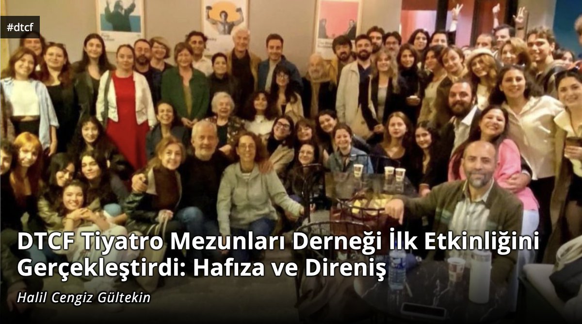 DTCF Tiyatro Mezunları Derneği İlk Etkinliğini Gerçekleştirdi: Hafıza ve Direniş
✍️Halil Cengiz Gültekin yazdı: solfasol.tv/dtcf-tiyatro-m…
📌Söyleşide beni derinden etkileyen, içine hüznü, öfkeyi, utancı ve daha onlarca duyguyu sığdırabileceğim küçücük bir ‘an’ yaşandı. Tülin hoca