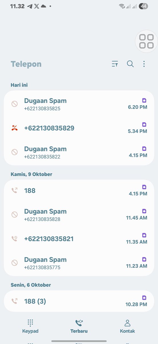 ini kenapa sih kok aku jd banyak yang spam call dr kmrn????? <a href="/triindonesia/">3 Indonesia</a> <a href="/indosatim3/">IM3</a> <a href="/CareIM3/">IM3 Care</a>