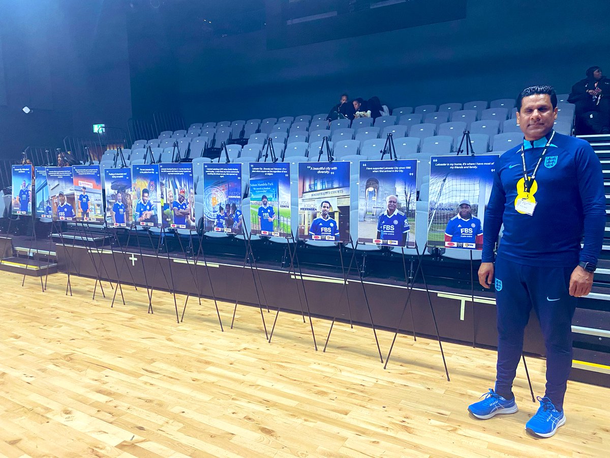 Proud moment showcasing MyCityMy Shirt, supported by the Fans for Diversity campaign at Nottingham College Black History Event 
#NottinghamCollege #BlackHistoryMonth #FAEDiCOP #Diversity #Inclusion #FansForDiversity #Representation