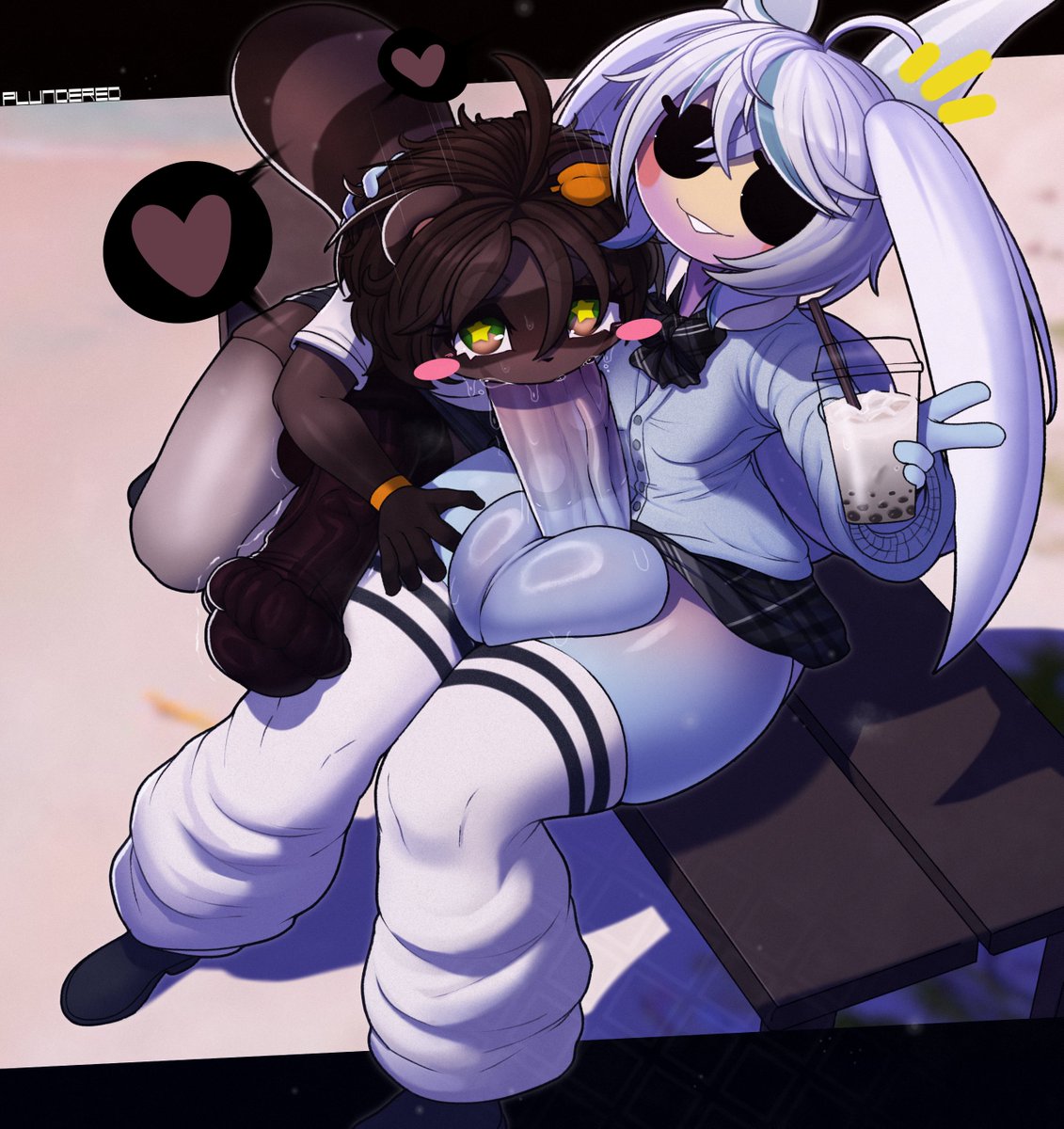 CM piece for @VVipdeluxe, thanks again! Here, the girls are enjoying a nice day out, pose for the fans!