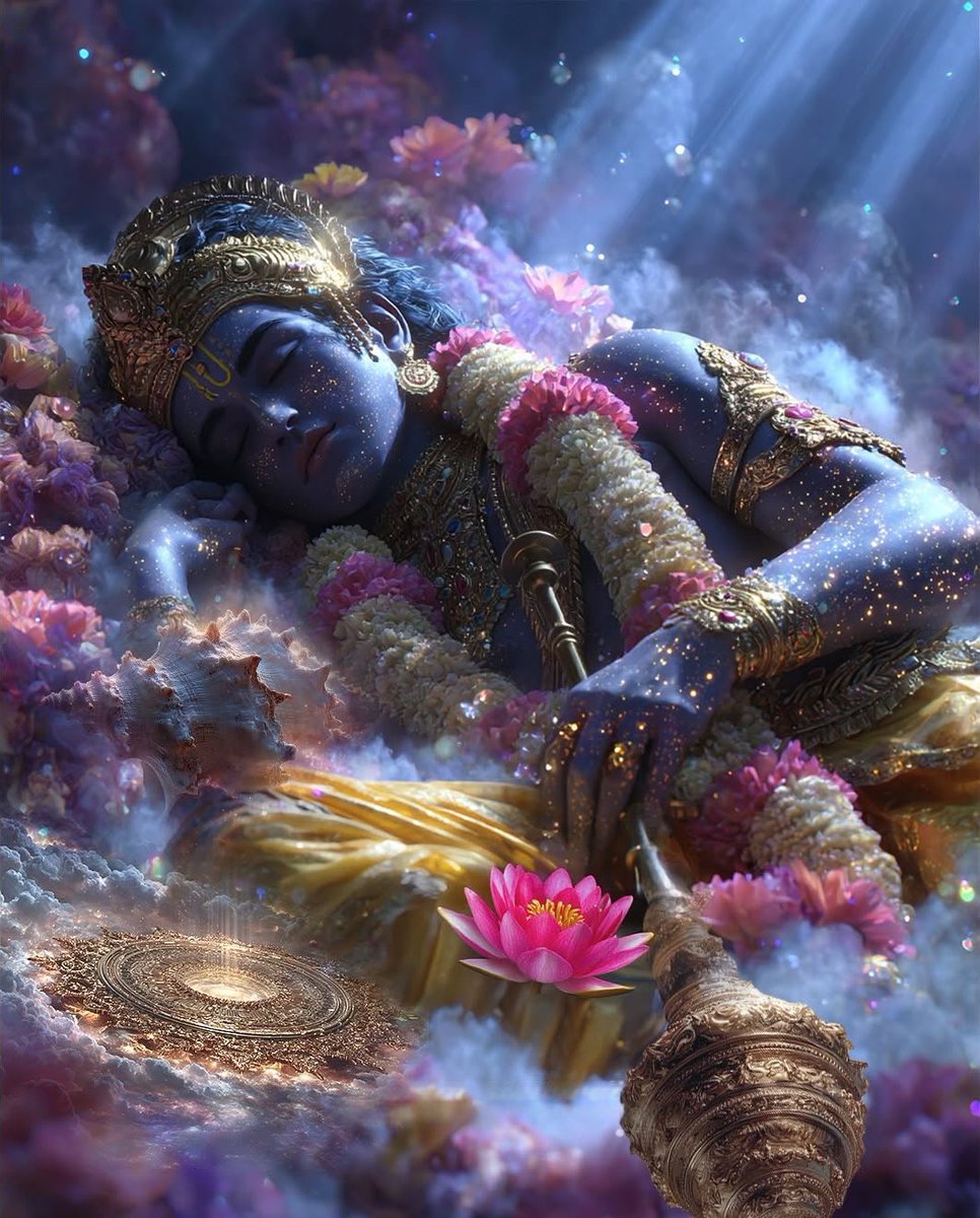 its_renjith's tweet image. For the protection of the righteous, for the destruction of the wicked, and for the establishment of dharma, I manifest Myself in every age. 

#Vishnu  #BhagavadGita #KarmaYoga #DutyWithoutAttachment #SpiritualWisdom #Hindu