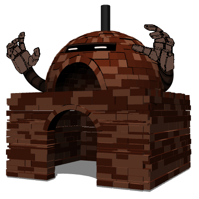 急に生えたピザ窯ゴーレム 