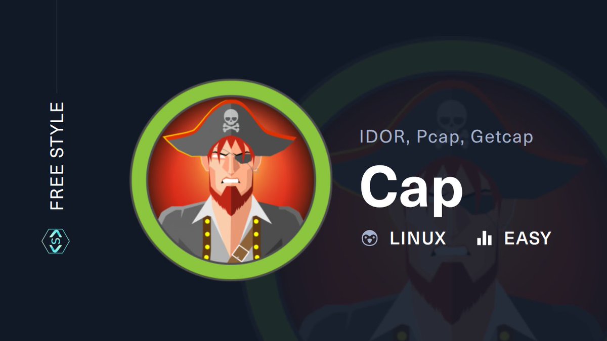 Strikoder's tweet image. HackTheBox - Cap Walkthrough | IDOR, pcap, getcap. Bulk download enumeration from, FTP/SSH access, then local privilege paths with `getcap`. 
Watch: youtu.be/AuwYzh-vI_4

#pcap #getcap #IDOR #massdownload