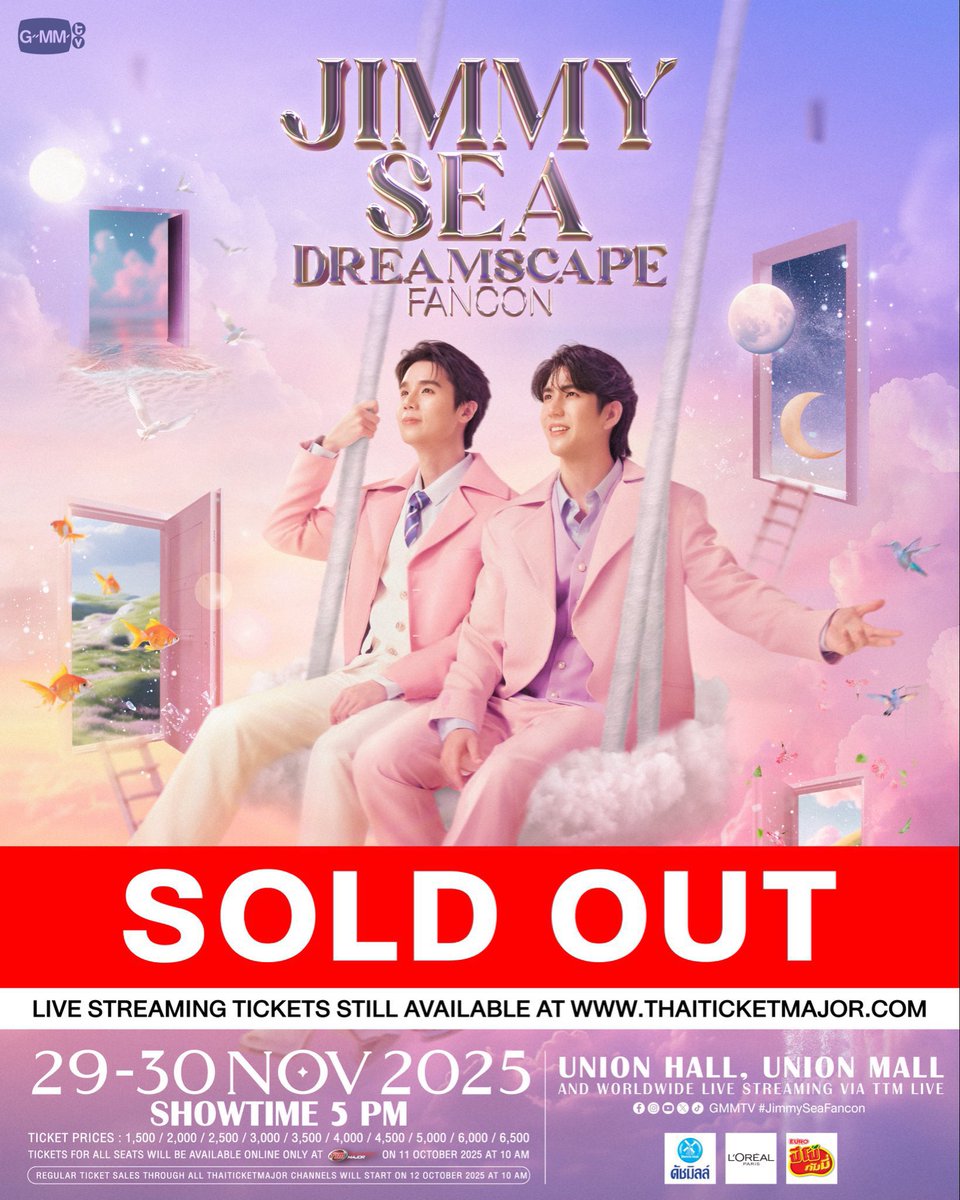 Mochidly_ticket's tweet image. รับดีลบัตร /  WTS

JIMMY SEA DREAMSCAPE FANCON IN BANGKOK

#JimmySeaFancon
#MyMagicProphecyFinalEP