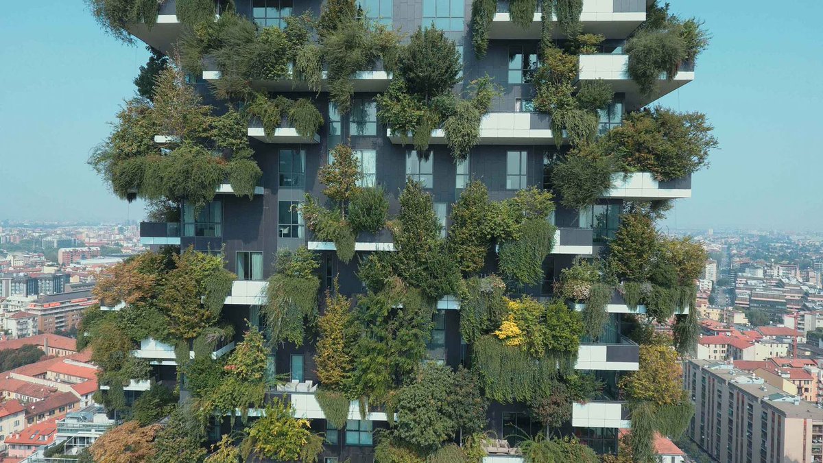 SinkProject's tweet image. Milan’s “forest in the sky” — two towers wrapped in 900 trees &amp;amp; 5,000 shrubs — soak up ~19 tonnes of CO₂ each year 🌳
That’s like taking 4 cars off the road forever!

A new era for green skylines 🌆
#VerticalForest #ClimateAction #SinkProject