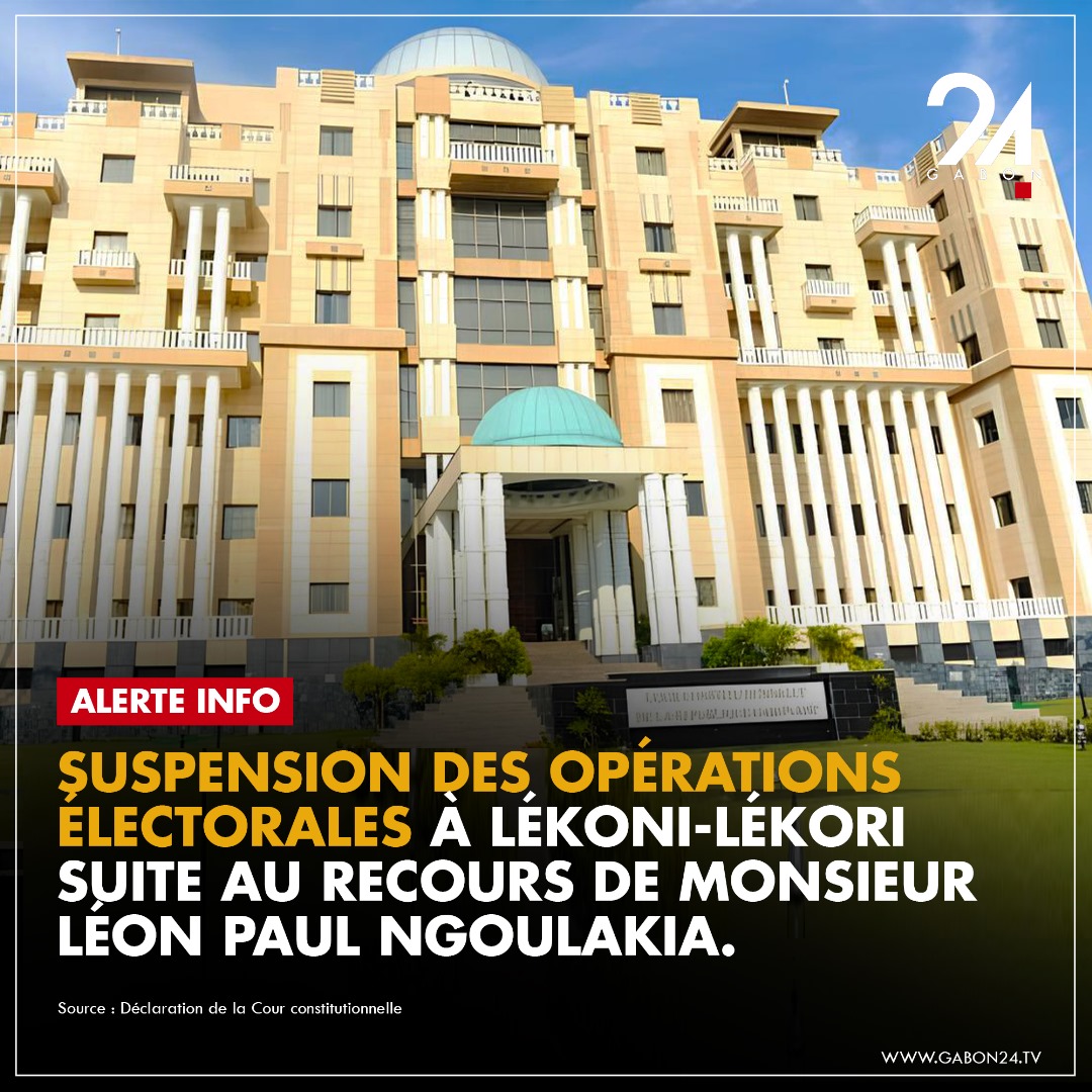tvgabon24's tweet image. 🚨 𝐀𝐋𝐄𝐑𝐓𝐄 𝐈𝐍𝐅𝐎 ‼️

#CourConstitutionnelle 
#Gabon 🇬🇦
#Gabon24