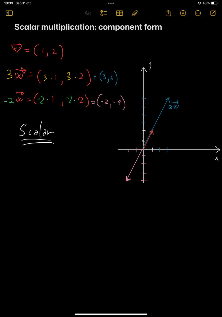beccari_mattia's tweet image. Scalar multiplication in component form:

Day 3/100
#100DaysOfMath