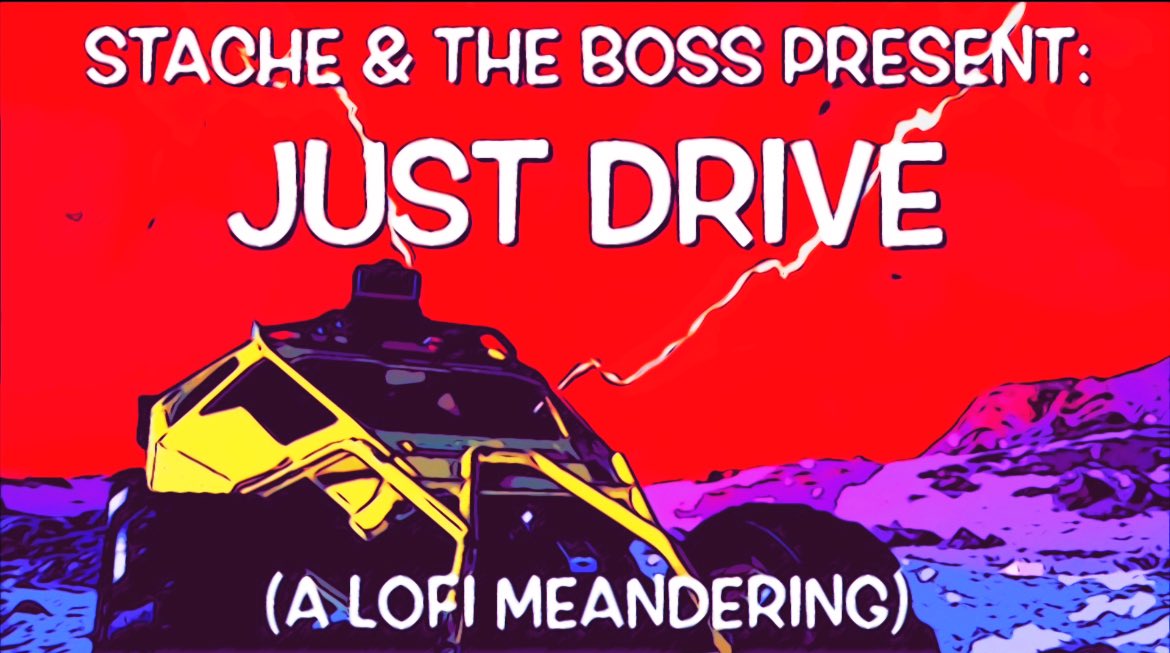 I believe it was <a href="/el_phino/">Delphino (Dell-fee-know)</a> that I told I was working on a very lofi chill video.

I am releasing “Just Drive” the second to last week of October.  

Because sometimes you don’t have a destination in mind.

I hope you all like it.

❤️ Stache

#Starfield