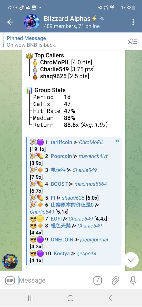 47% hitrate even in crash market conditions at our private group, insane community already 11 months in the game. DM me to join the party for a cheap lifetime entry fee. 🤜🤛

51aXwxgrWKRXJGwWVVgE3Jrs2tWKhuNadfsEt6j2pump