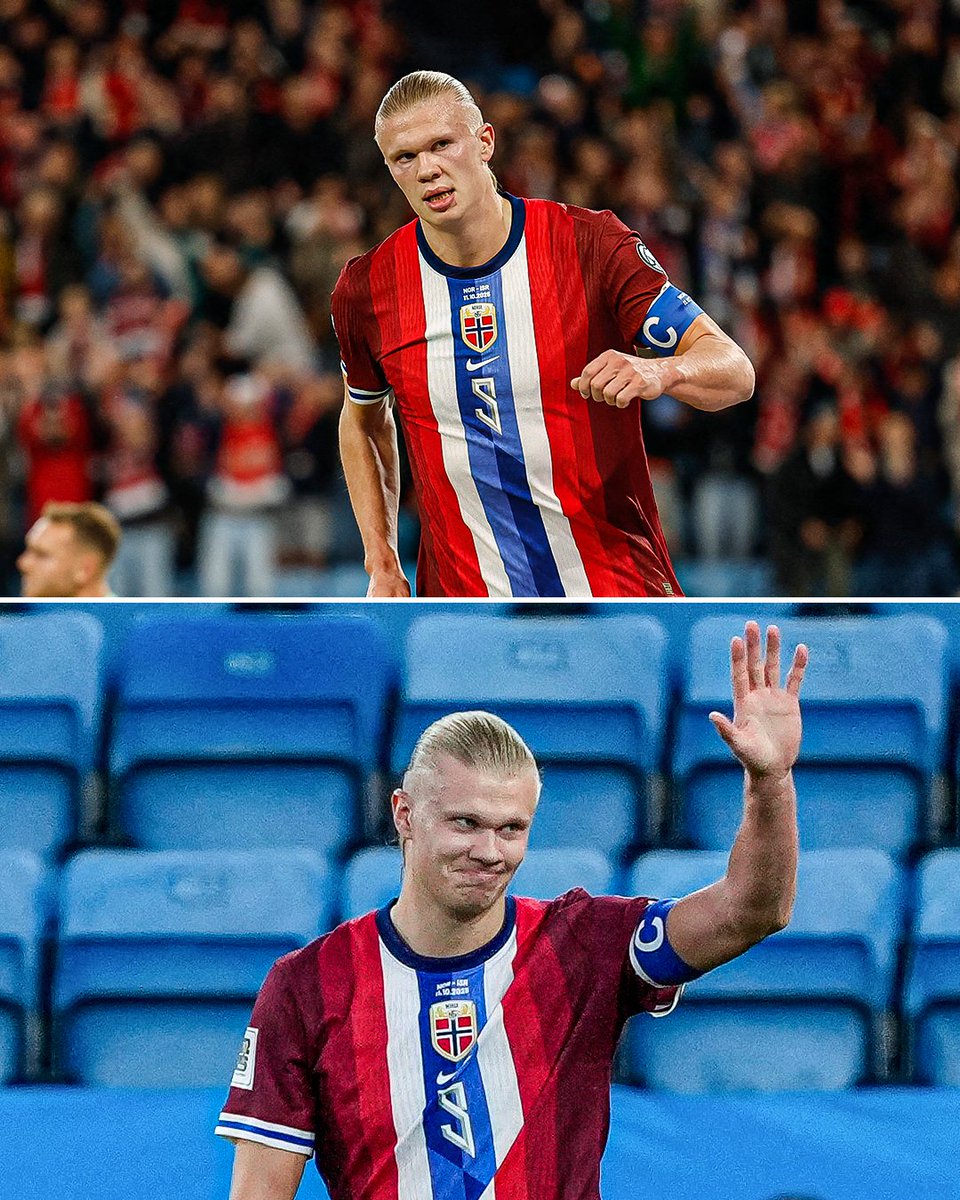 OneFootball's tweet image. Erling Haaland plays for Norway, Erling Haaland scores... It&apos;s just how it goes 😤🇳🇴