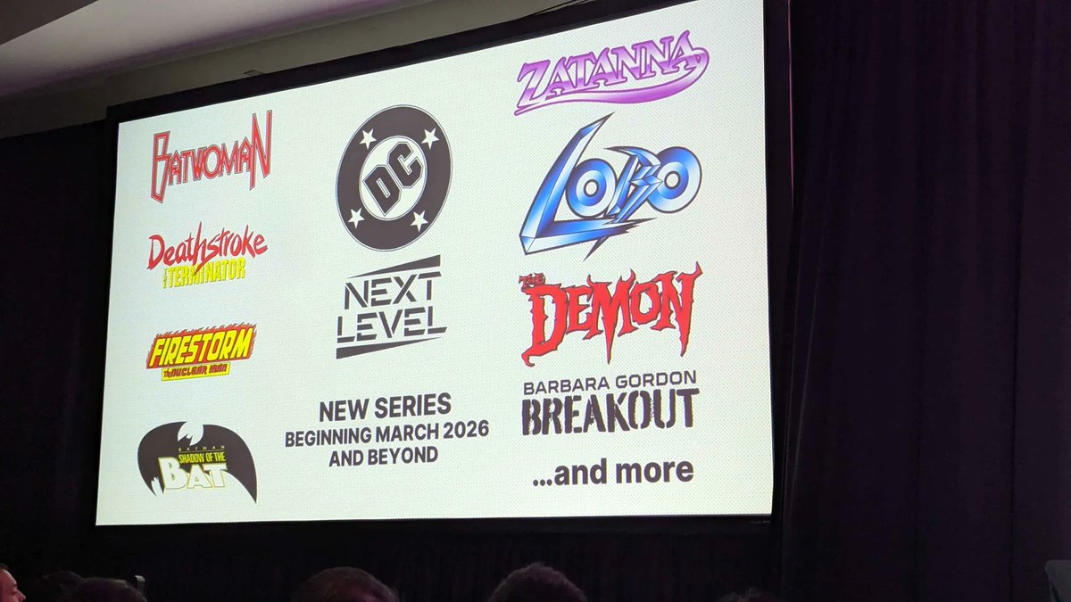 AIPTcomics's tweet image. Check out these logos and titles!
#NYCC2025 #comics #comicbooks #comics #NYCC #DCNextLevel