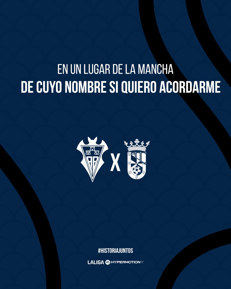 AD CEUTA FC (@adceuta_fc) on Twitter photo 𝑨𝑫 𝑪𝒆𝒖𝒕𝒂 𝑭𝑪 𝒐𝒏 𝒕𝒐𝒖𝒓 🧳
“En un lugar de la mancha, de cuyo nombre si quiero acordarme” 🏰
Nos vemos mañana, <a href="/AlbaceteBPSAD/">Albacete Balompié 🤍</a> ✌🏻
#AlbaceteADCeutaFC 𝑨𝑫 𝑪𝒆𝒖𝒕𝒂 𝑭𝑪 𝒐𝒏 𝒕𝒐𝒖𝒓 🧳
“En un lugar de la mancha, de cuyo nombre si quiero acordarme” 🏰
Nos vemos mañana, <a href="/AlbaceteBPSAD/">Albacete Balompié 🤍</a> ✌🏻
#AlbaceteADCeutaFC
