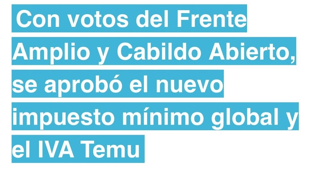 Si en octubre del 2024 el FA y CA hubiesen sido sinceros en su intención de aumentar los impuestos, ¿la gente los hubiese votado?
¡Hoy lo que hay es una Coalición impo$itiva!