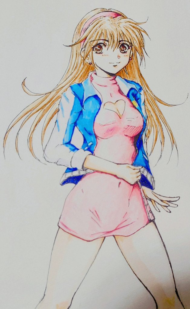 taka_jade2's tweet image. #Sketchドロー #落描き #サイバーフォーミュラ #菅生あすか #コピック #水彩毛筆ペン

黄色いタイツを履かせるはずが、つい素肌に・・・ sketch.pixiv.net/items/27270765…